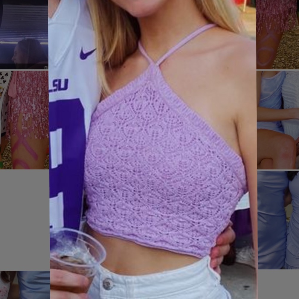 Blu spero knit top
